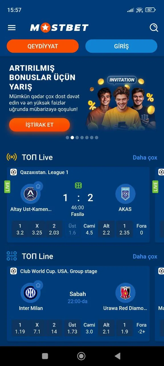 Mostbet app ilə Harada Olursan Ol Oyna Mobil Cihazlar Üçün Mostbet Yüklə